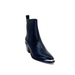 We Do Ivoire 99527A Cuir Noir*Femme Santiags