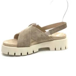 Ivoire0104a Ivoire A49032 Cuir Taupe*Femme Plateformes