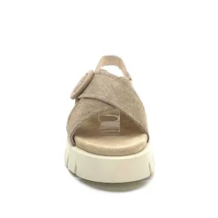 Ivoire0104a Ivoire A49032 Cuir Taupe*Femme Plateformes
