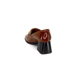 We Do Ivoire 11301A Cuir Vernis Marron*Femme Mocassins