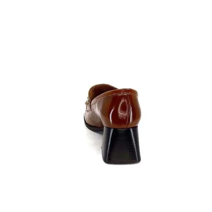 We Do Ivoire 11301A Cuir Vernis Marron*Femme Mocassins