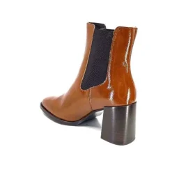 We Do Ivoire 99647A Cuir Vernis Ocra*Femme Bottines