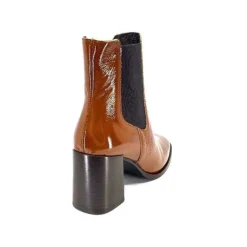 We Do Ivoire 99647A Cuir Vernis Ocra*Femme Bottines