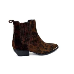 Ivoire0341a Ivoire Ar230 Daim Leo Moka*Femme Santiags