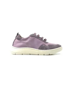 Ivoire0130a Ivoire 2B 4687 Textile Daim Lilla*Femme Baskets