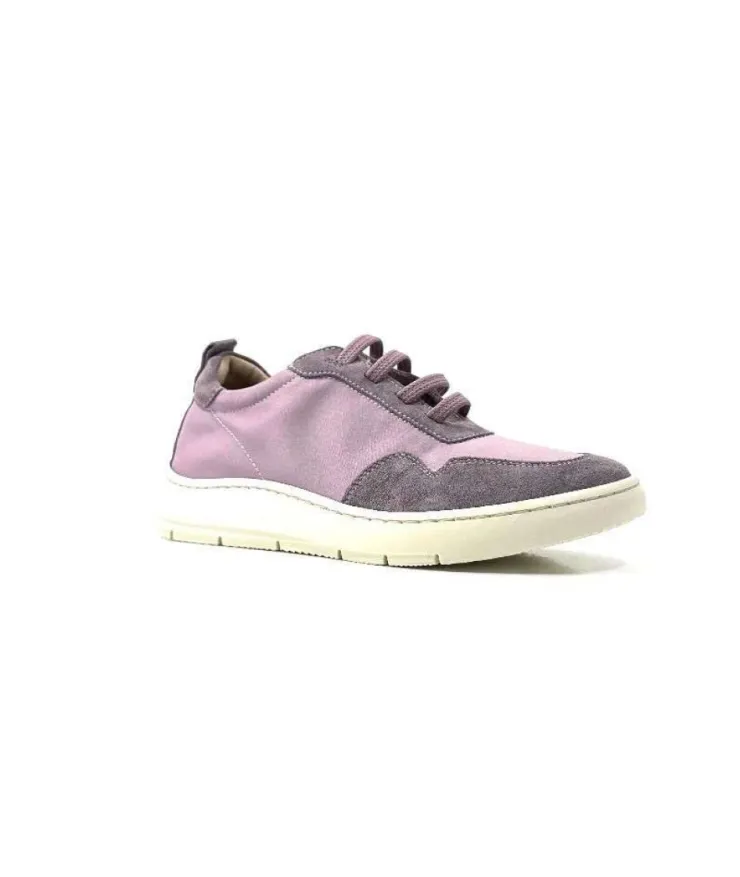 Ivoire0130a Ivoire 2B 4687 Textile Daim Lilla*Femme Baskets