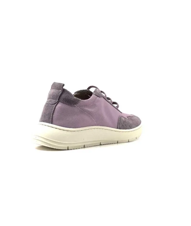 Ivoire0130a Ivoire 2B 4687 Textile Daim Lilla*Femme Baskets
