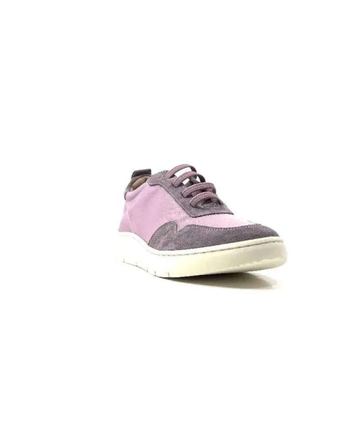 Ivoire0130a Ivoire 2B 4687 Textile Daim Lilla*Femme Baskets