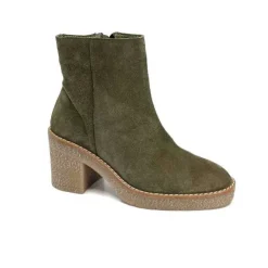355-ivoire Ivoire B22302 Daim Kaki*Femme Bottines