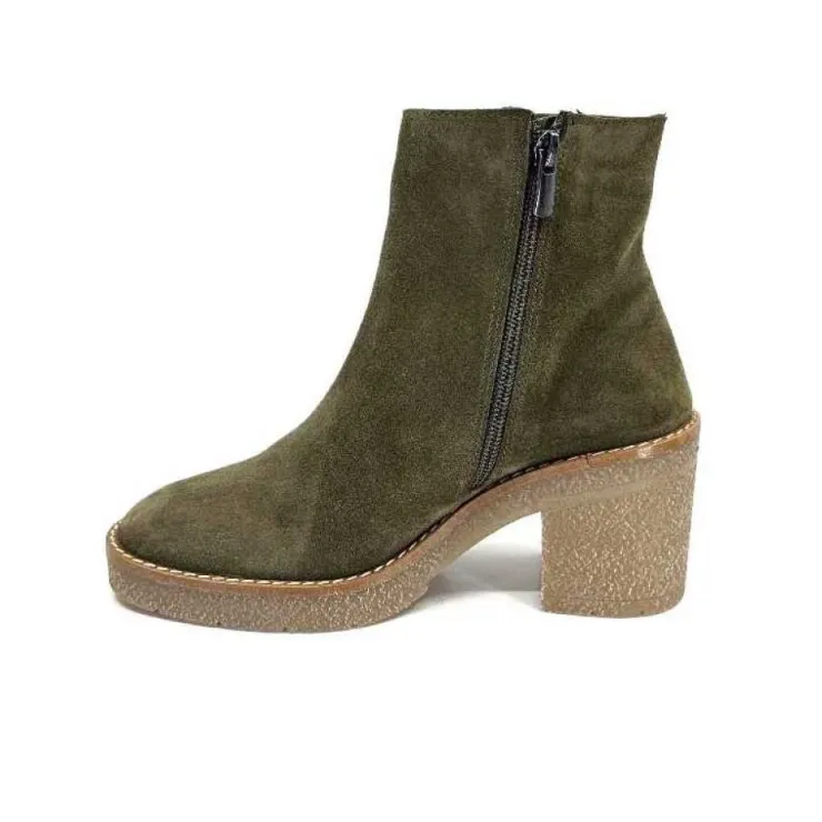 355-ivoire Ivoire B22302 Daim Kaki*Femme Bottines