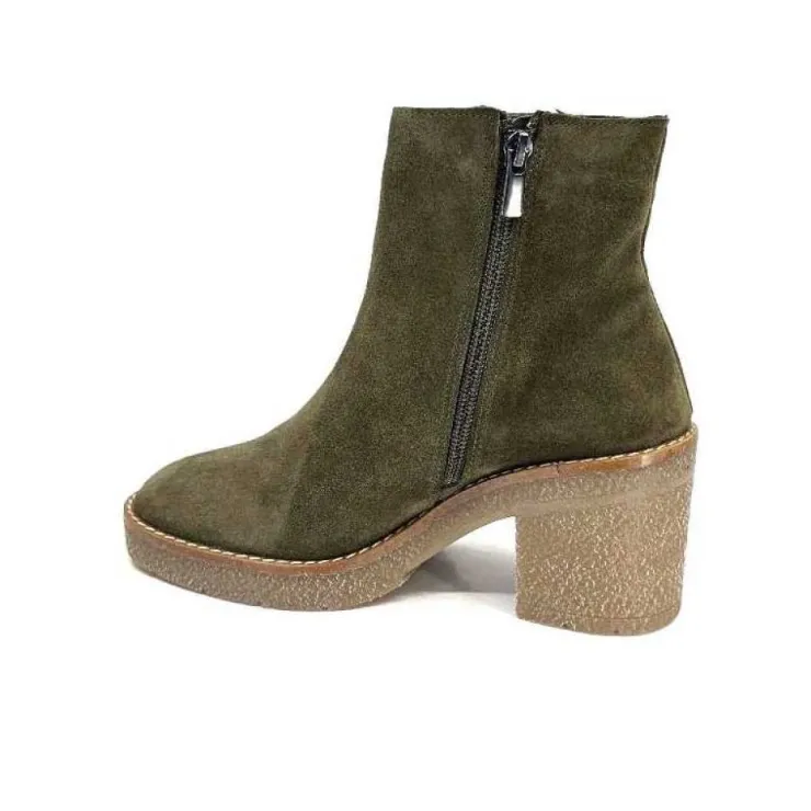 355-ivoire Ivoire B22302 Daim Kaki*Femme Bottines