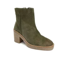 355-ivoire Ivoire B22302 Daim Kaki*Femme Bottines