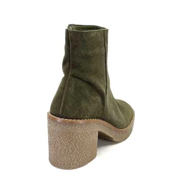 355-ivoire Ivoire B22302 Daim Kaki*Femme Bottines