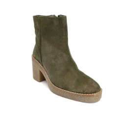 355-ivoire Ivoire B22302 Daim Kaki*Femme Bottines