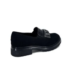 Ivoire0130a Ivoire 8B4914 Daim Noir*Femme Mocassins