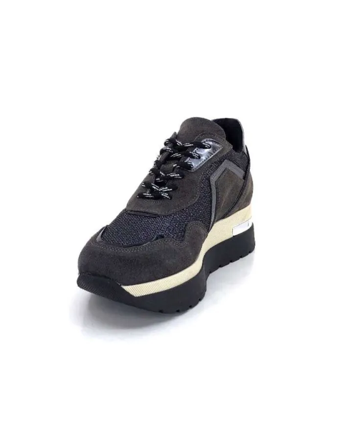 Ivoire0130a Ivoire 9B4425 Daim Piombo*Femme Baskets