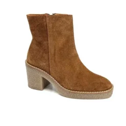 355-ivoire Ivoire B22302 Daim Tan*Femme Bottines