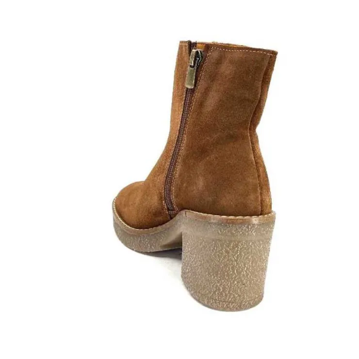 355-ivoire Ivoire B22302 Daim Tan*Femme Bottines