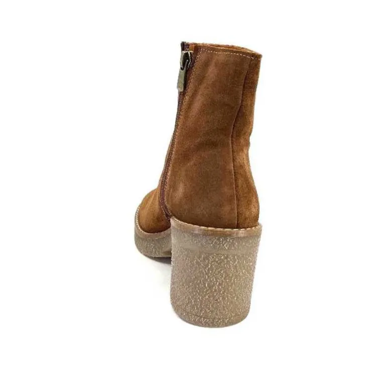 355-ivoire Ivoire B22302 Daim Tan*Femme Bottines