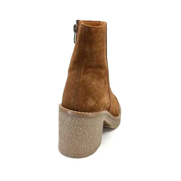 355-ivoire Ivoire B22302 Daim Tan*Femme Bottines