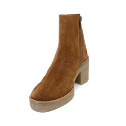 355-ivoire Ivoire B22302 Daim Tan*Femme Bottines