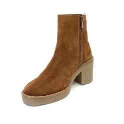 355-ivoire Ivoire B22302 Daim Tan*Femme Bottines