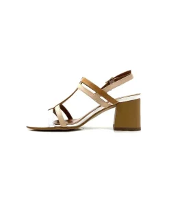 Ivoire0334 Ivoire B621 F Romagna Cuir Blanc Beige*Femme Sandales