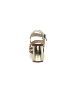Ivoire0334 Ivoire B773 Mare Cuir Blanc & Dore*Femme Sandales