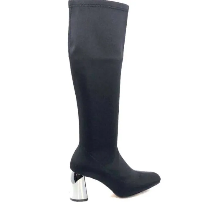 Ivoire0494a Ivoire B335-05 Microfibre Noir*Femme Bottes