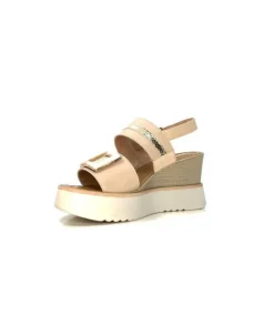 Ivoire0130a Ivoire 7C 4670Pe Cuir Beige*Femme Plateformes