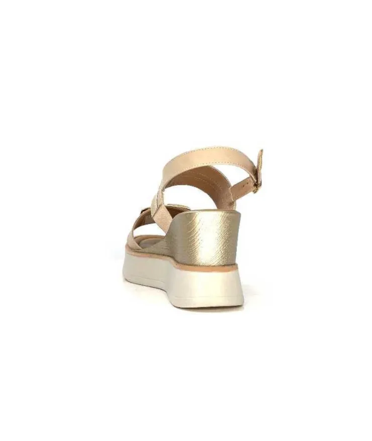 Ivoire0130a Ivoire 7C 4670Pe Cuir Beige*Femme Plateformes