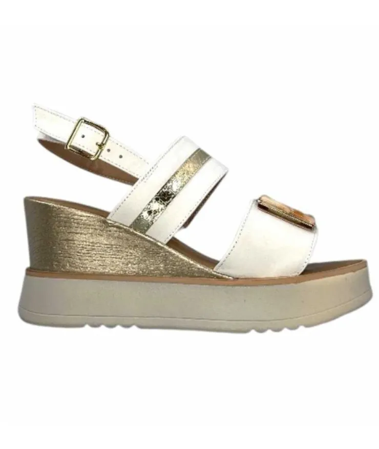 Ivoire0130a Ivoire 7C 4670Pe Cuir Blanc*Femme Plateformes