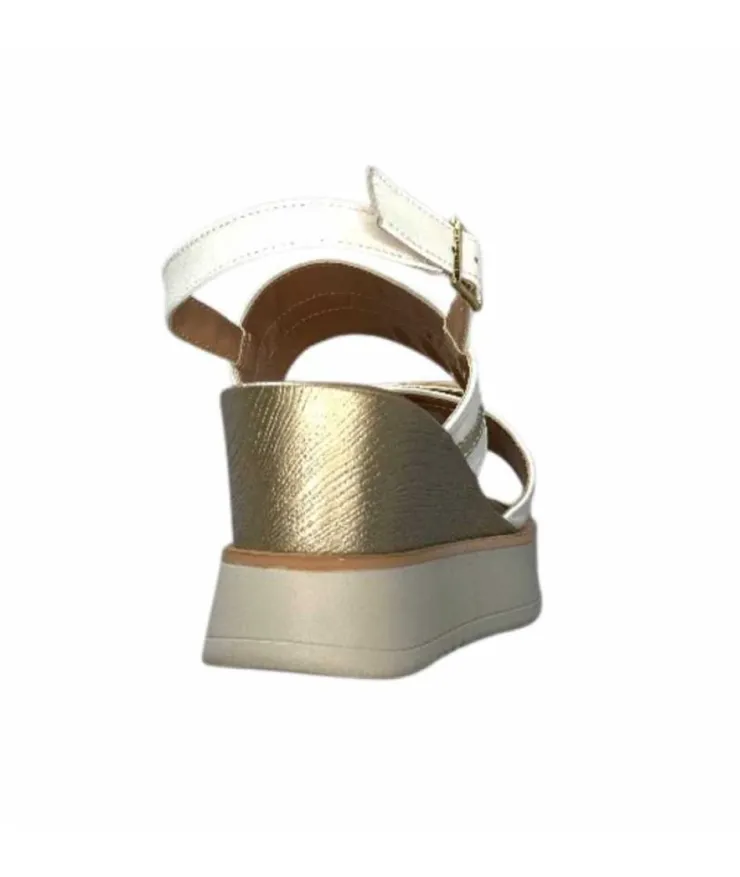 Ivoire0130a Ivoire 7C 4670Pe Cuir Blanc*Femme Plateformes