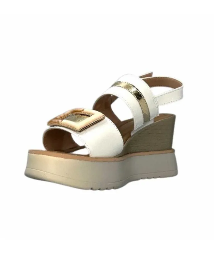 Ivoire0130a Ivoire 7C 4670Pe Cuir Blanc*Femme Plateformes