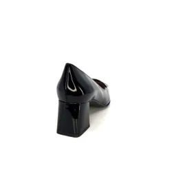 Ivoire0347b Ivoire Ch732 Cuir Vernis Noir*Femme Escarpins