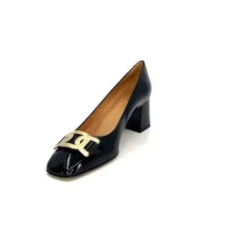 Ivoire0347b Ivoire Ch732 Cuir Vernis Noir*Femme Escarpins