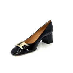 Ivoire0347b Ivoire Ch732 Cuir Vernis Noir*Femme Escarpins