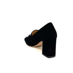 Ivoire0347b Ivoire Ch658 Daim Noir*Femme Escarpins