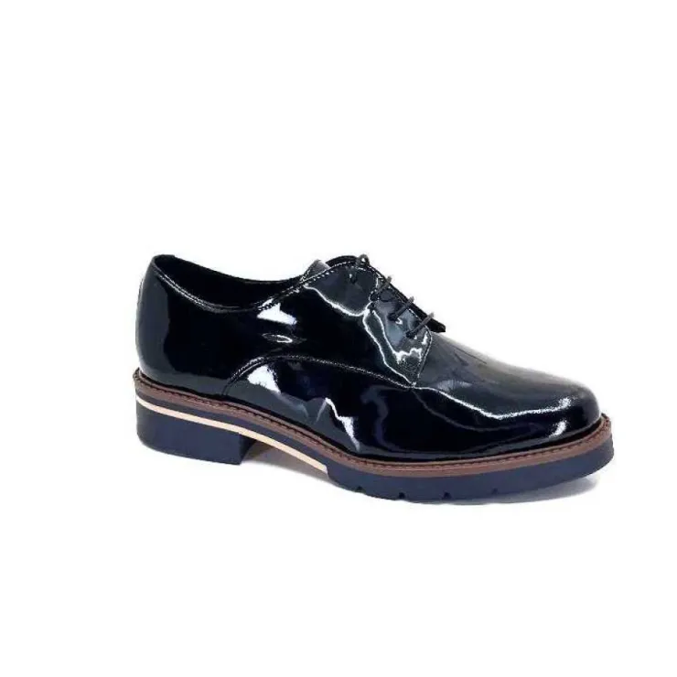 We Do Ivoire 22034Ct Vernis Cuir Vernis Noir*Femme Lacets