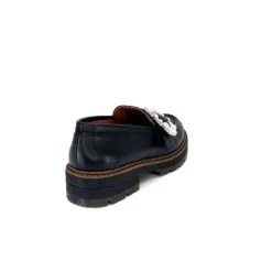 Ivoire0036a Ivoire Cv5053 Cuir Noir*Femme Mocassins