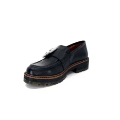 Ivoire0036a Ivoire Cv5053 Cuir Noir*Femme Mocassins