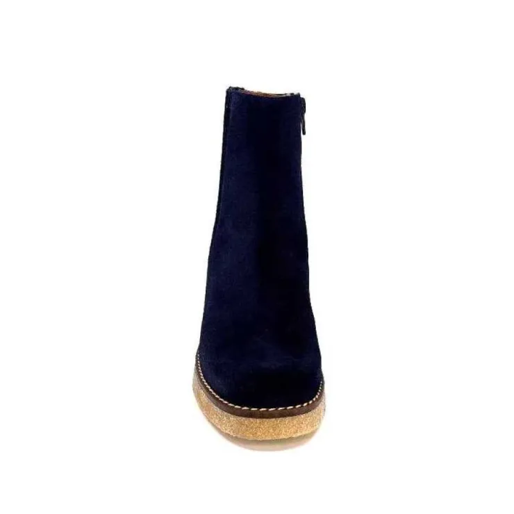 Ivoire0036a Ivoire Cv6104 Daim Bleu Marine*Femme Bottines