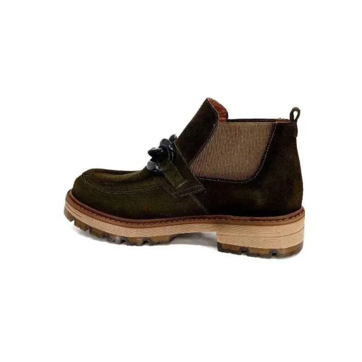 Ivoire0036a Ivoire Cv5057 Daim Kaki*Femme Bottines