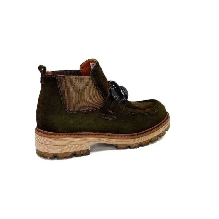 Ivoire0036a Ivoire Cv5057 Daim Kaki*Femme Bottines
