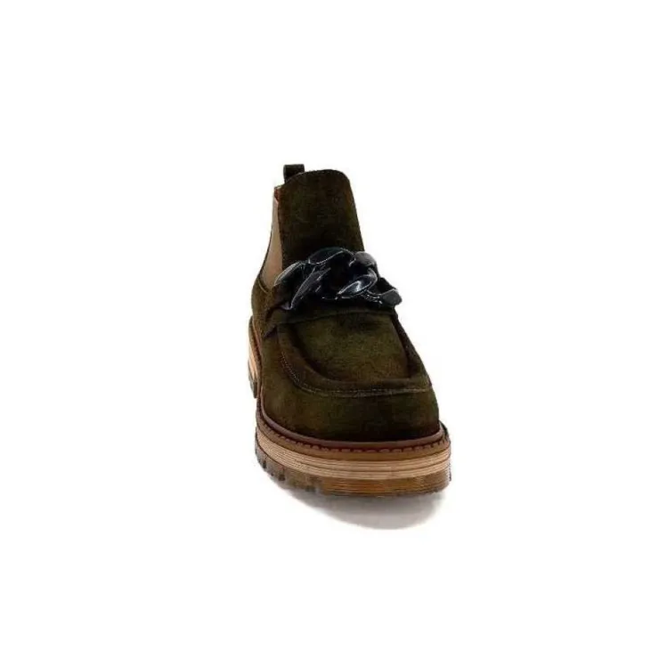 Ivoire0036a Ivoire Cv5057 Daim Kaki*Femme Bottines