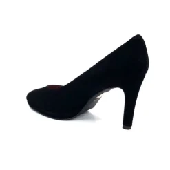 Ivoire0469 Ivoire 807D Daim Noir*Femme Escarpins
