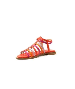 eliza Ivoire E10433 Cuir Orange Rose*Femme Sandales