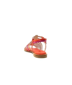 eliza Ivoire E10433 Cuir Orange Rose*Femme Sandales