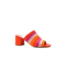 eliza Ivoire E9517 Cuir Orange Rose*Femme Sandales