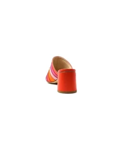 eliza Ivoire E9517 Cuir Orange Rose*Femme Sandales